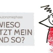 "Die Autonomiephase: Wieso trotz mein Kind so?" Zeichnung eines wütenden Kindes