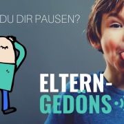 Zeichnung eines entspannten Vaters: Gönnst du dir Pausen?