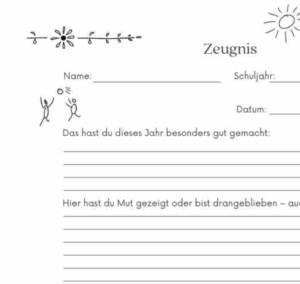 Das alternative Zeugnis – Ausschnitt