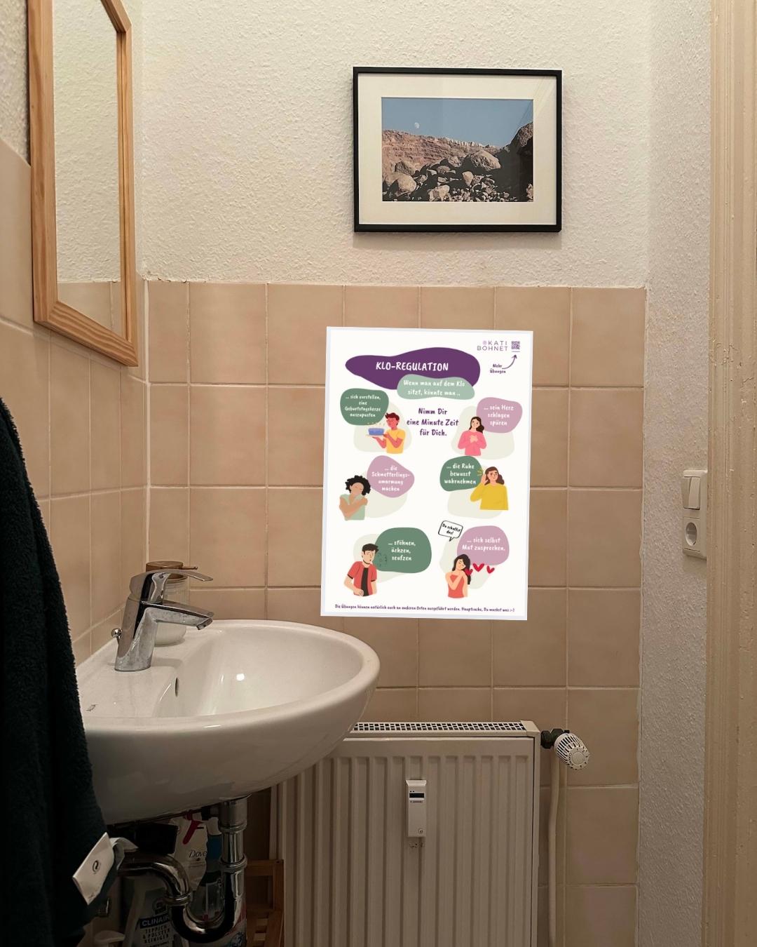 Klo-Regulations-Poster von Kati Bohnet
