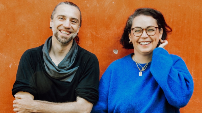 Porträtfoto von Kristina Weber und Johannes Molz