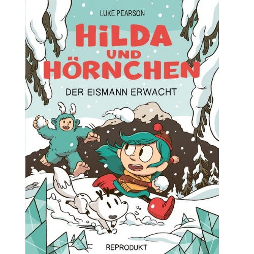 Hilda COver des Kinder-COmics "Hilda und Hörnchen: Der Eismann erwacht"