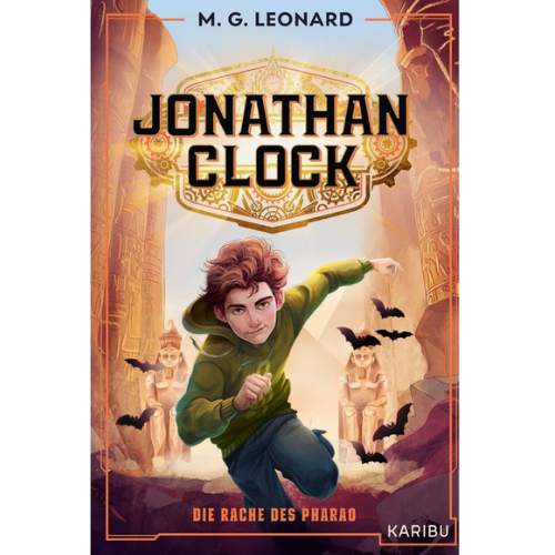 jonathan Buch-Cover von "Jonathan Clock": Ein Junge rennt durch Ruinen